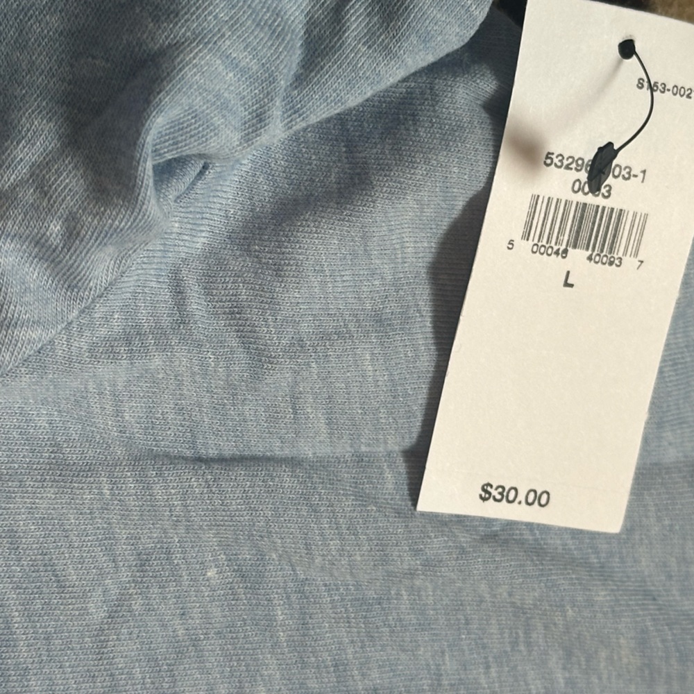 Banana Republic Mens Premium Wash Blue T Shirt V-Neck Short Sleeve NWT $30 - Picture 8 of 11